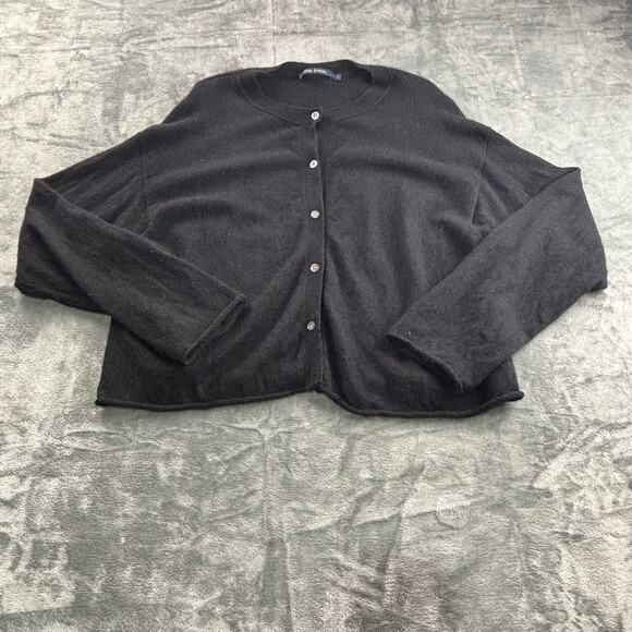 Sofie D’Hoore Sweater Women’s M 100% Cashmere Cardigan Quiet Luxury Soft Black - Picture 8 of 13